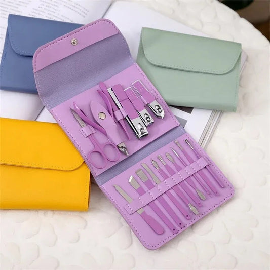 16-Piece Stainless Steel Nail Clipper Kit