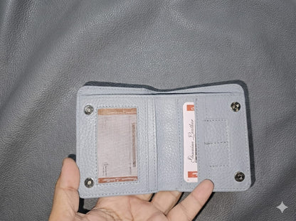Men’s Slim Mini Design, Genuine Leather Bifold Wallet