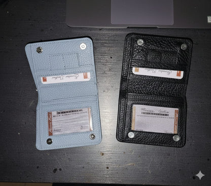 Men’s Slim Mini Design, Genuine Leather Bifold Wallet