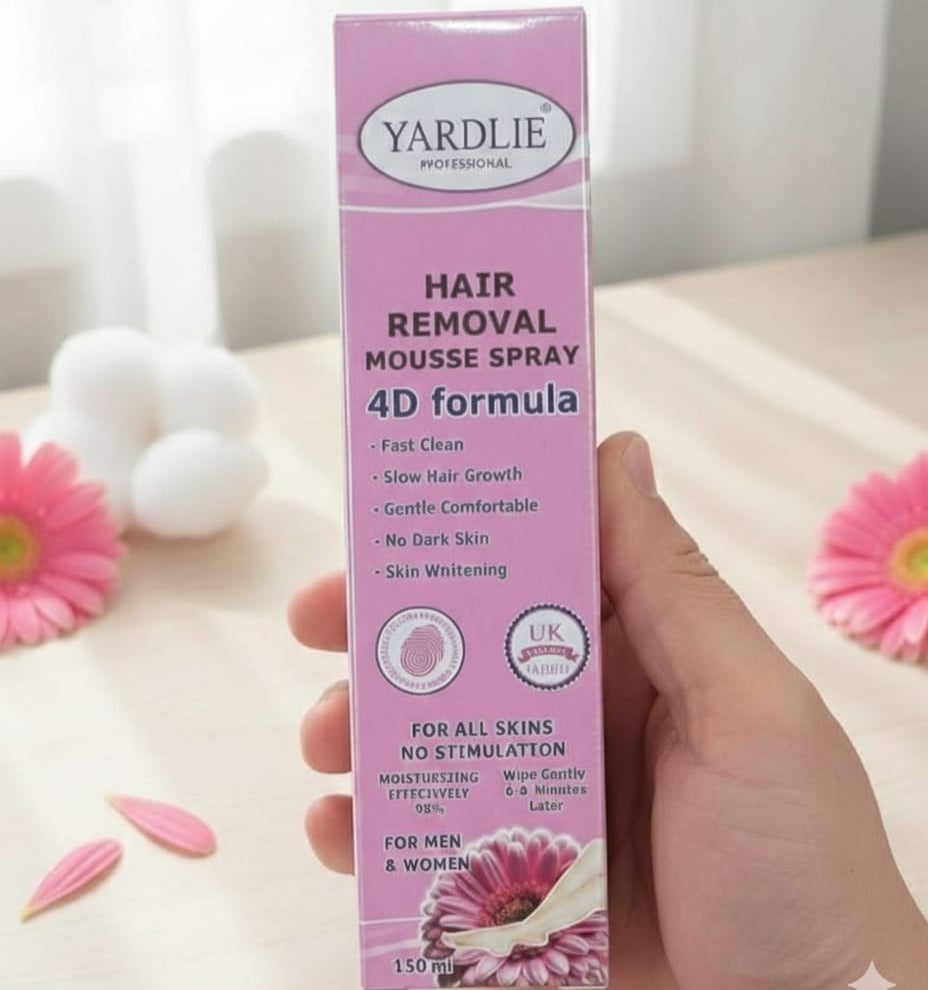 Yardlie Hair Remover Spray for Men & Women – Easy, Painless Hair Removal