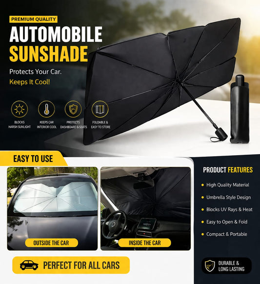 Car Sun Shade Umbrella – Gaari Ko Thandi Rakhein (2 Sec Setup)